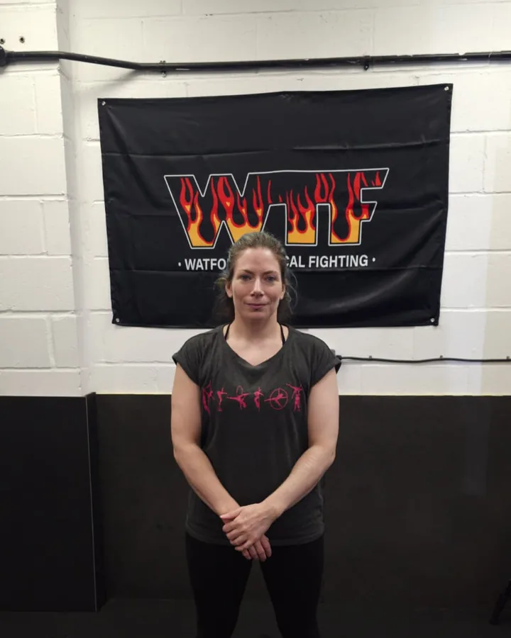 Leanne Laird, HCPC registered physiotherapist, at Watford Tactical Fighting in Hemel Hempstead
