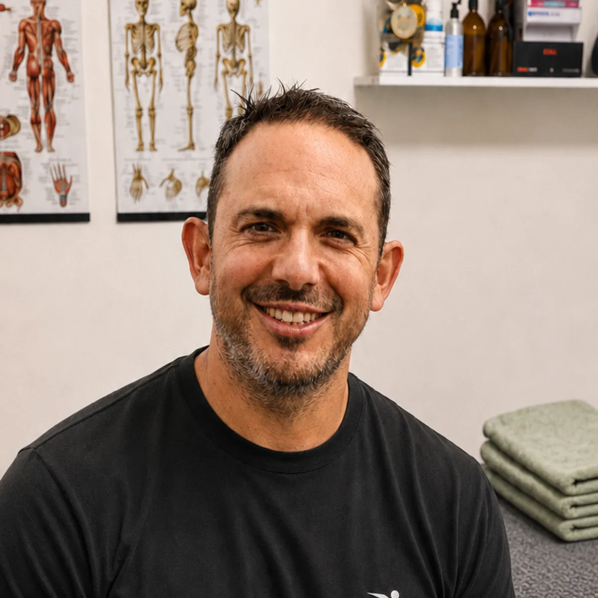 Stel Marcou, sports massage therapist at Watford Tactical Fighting